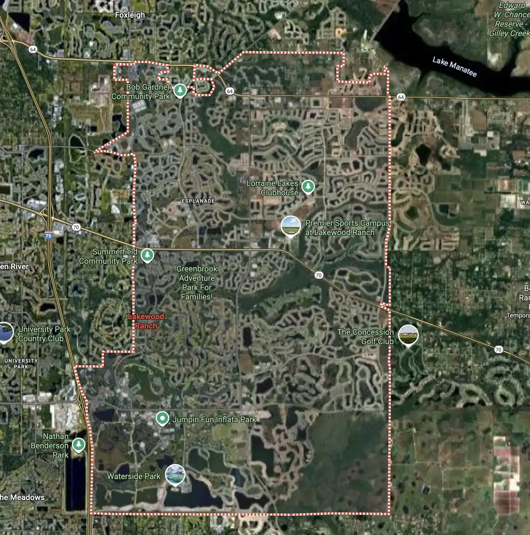 Lakewood Ranch Service Area Map